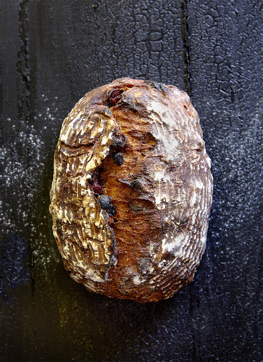 Bread-against-black